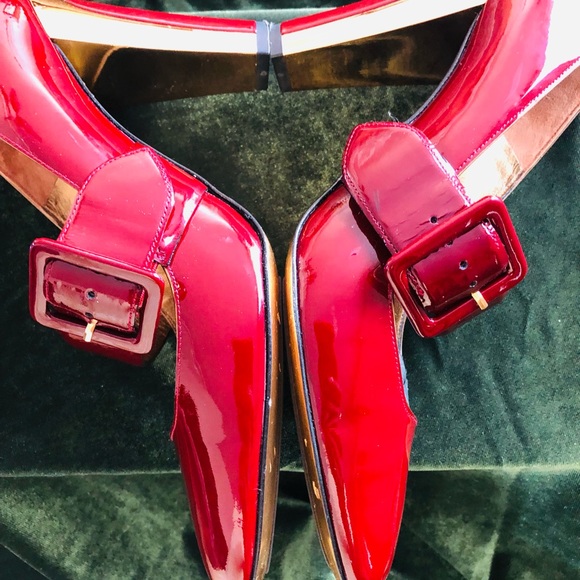 Like new designer Barbara Bui gloss nature heels - Picture 10 of 10